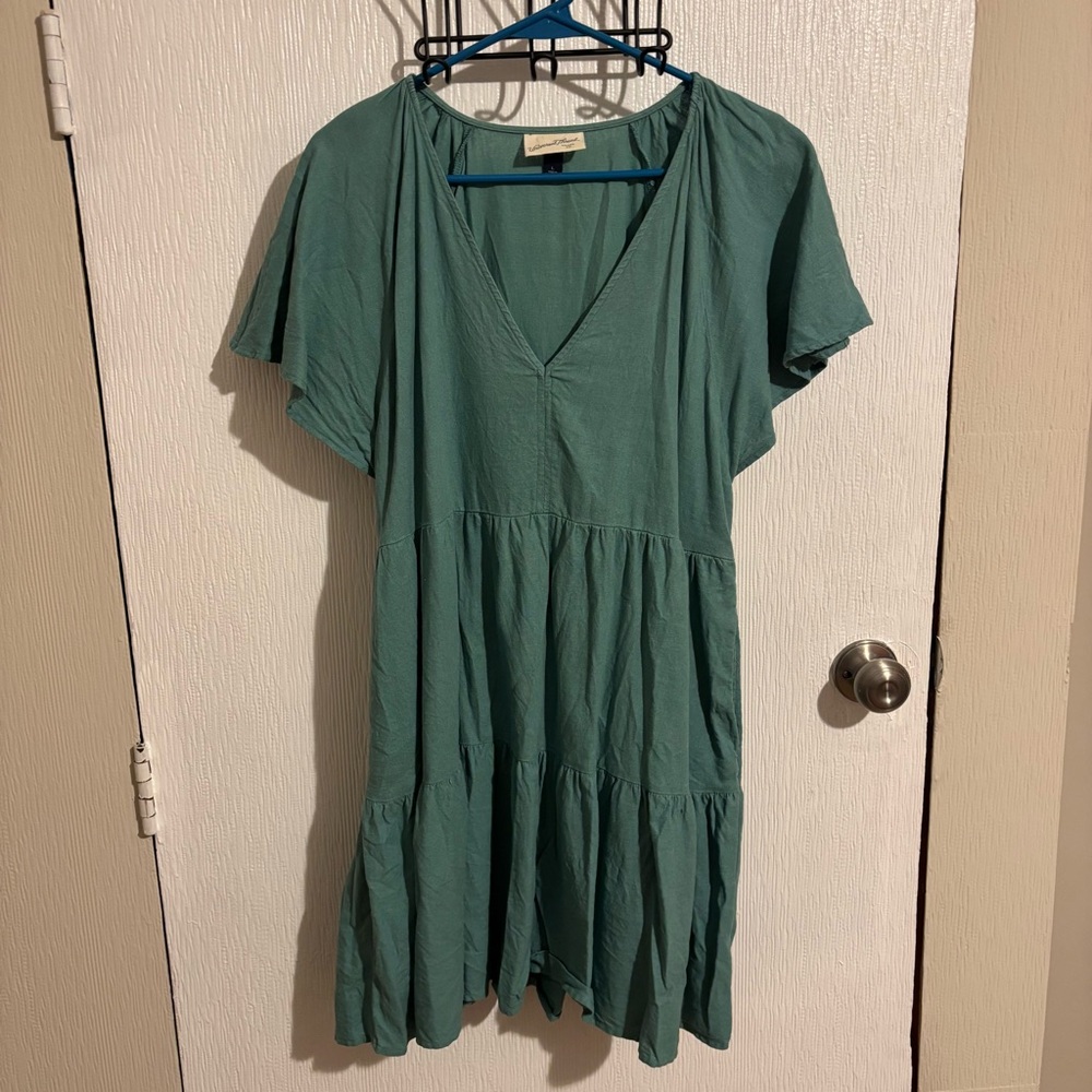 Teal mini dress